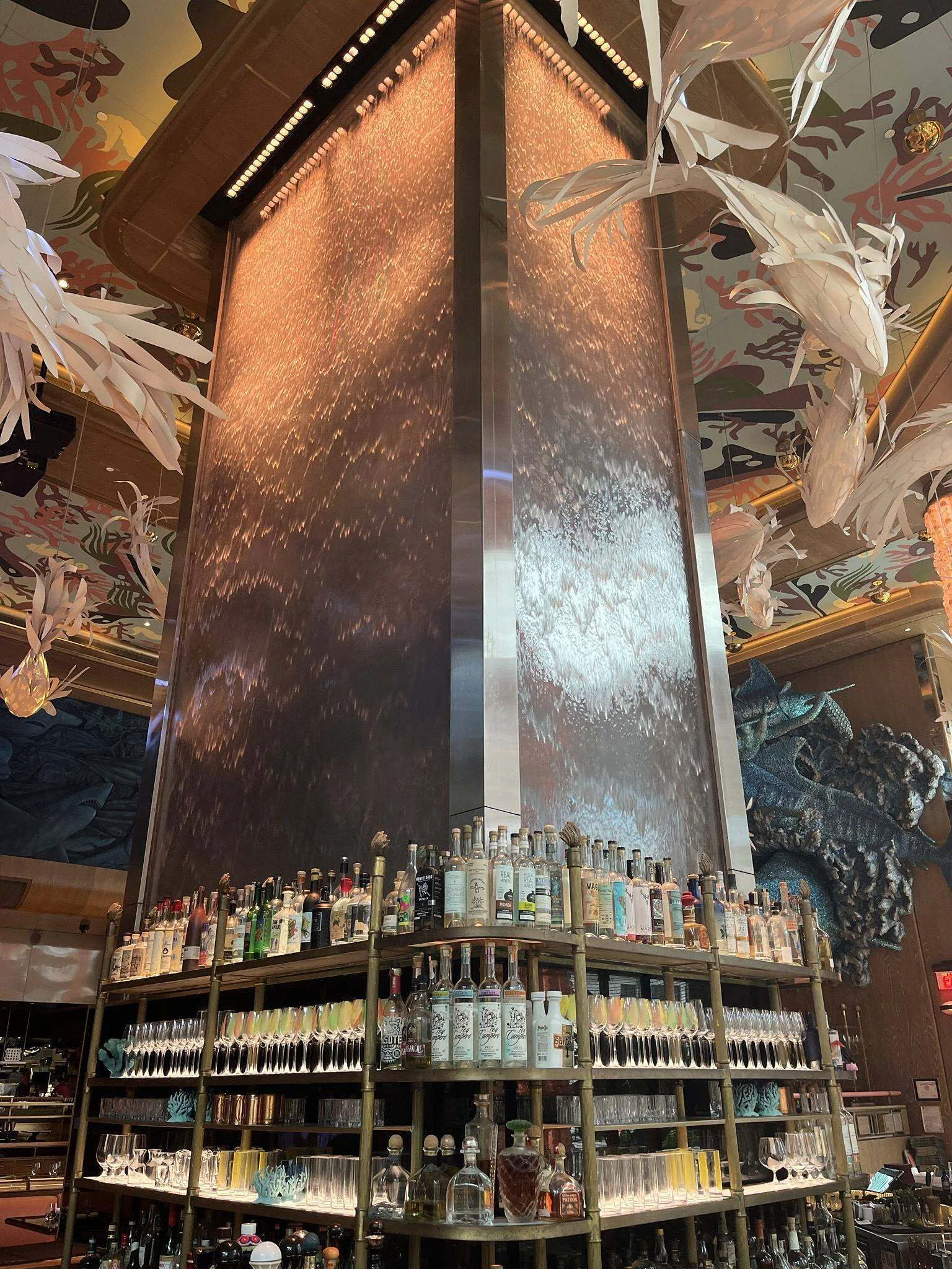 Clear water wall at sexy fish miami 1